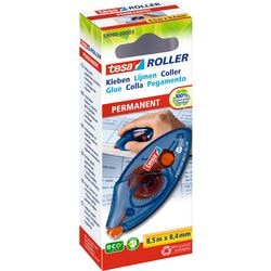Lijmroller permanent compact tesa 8,4mmx8,5m links-rechtshandig niet navulbaar