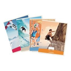 Aurora cursusblok a4 rt 4x8mm 2gaats 200pag 70gr
