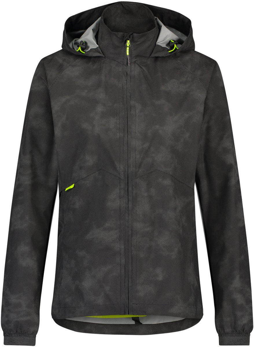 Agu compact regenjas commuter dames reflectie zwart