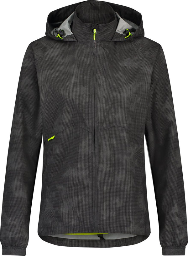 Agu commuter reflection - regenjas - dames - waterdichte fietsjas - reflecterend - poray 10.000 - met ventilatie - zwart - m