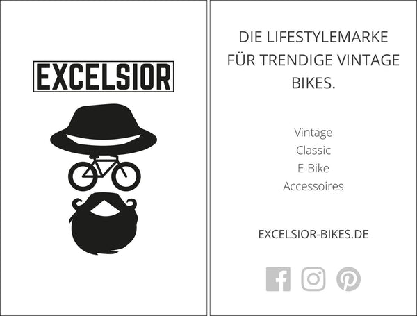 Excelsior messecards trade fair card