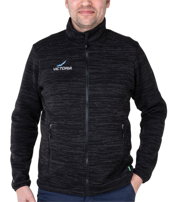 Vaude gebreide fleece jas victoria jacket victoria gents size xxl dark grey