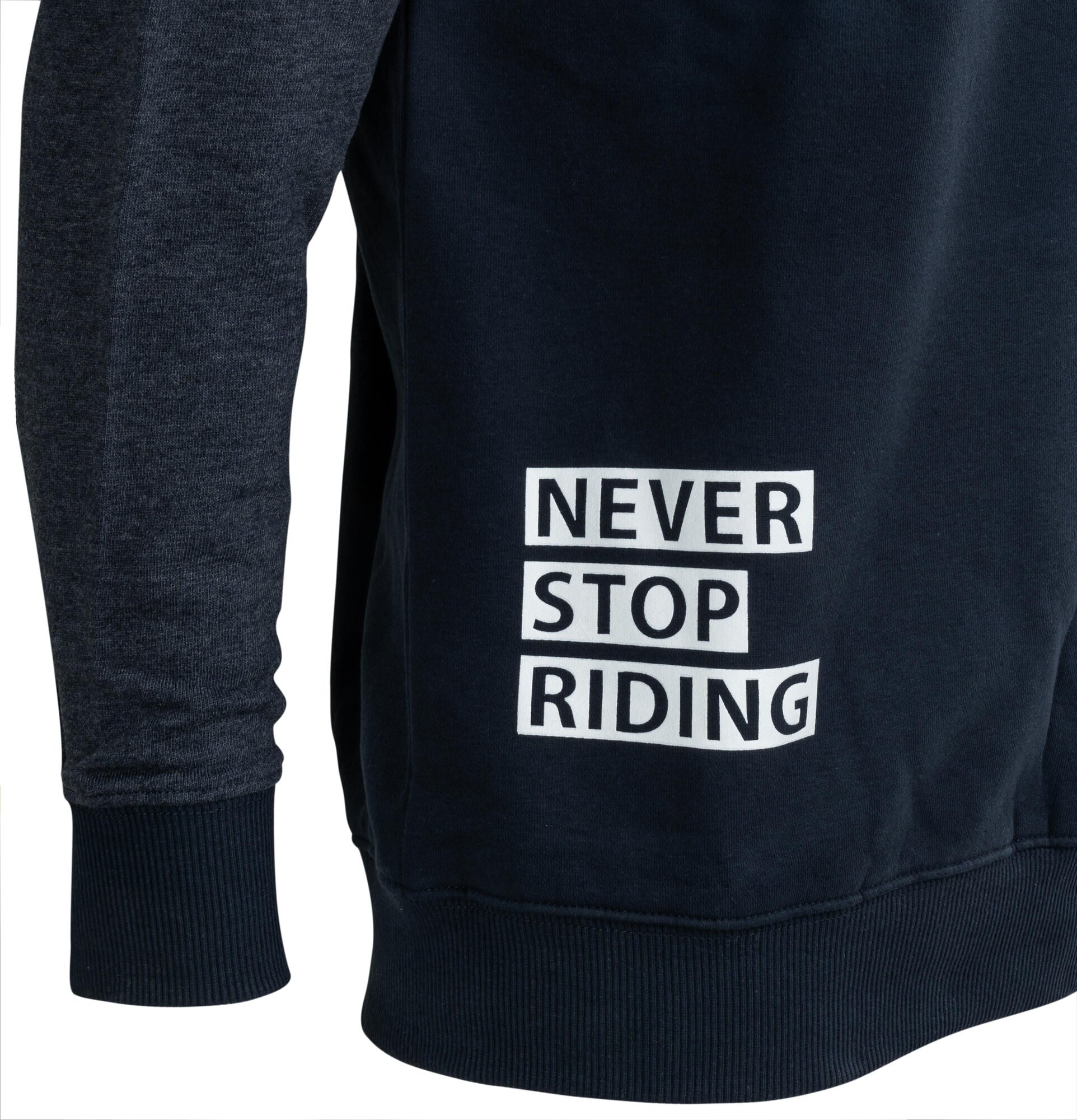 Contec sweatshirt met lange mouwen never stop riding ct sweatshirt never stop riding size xl blue grey