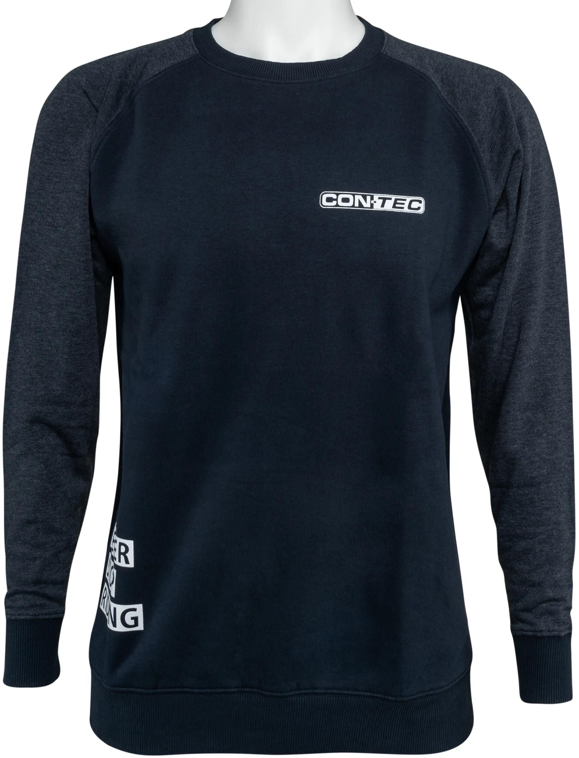 Contec sweatshirt never stop riding ct sweatshirt never stop riding size m blue grey