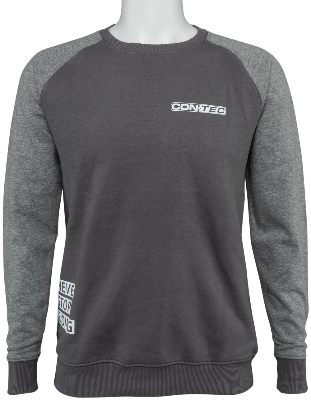 Contec sweatshirt never stop riding ct sweatshirt never stop riding black gray size m