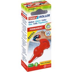 Navulbare lijmroller permanent tesa 14.000 mm rood