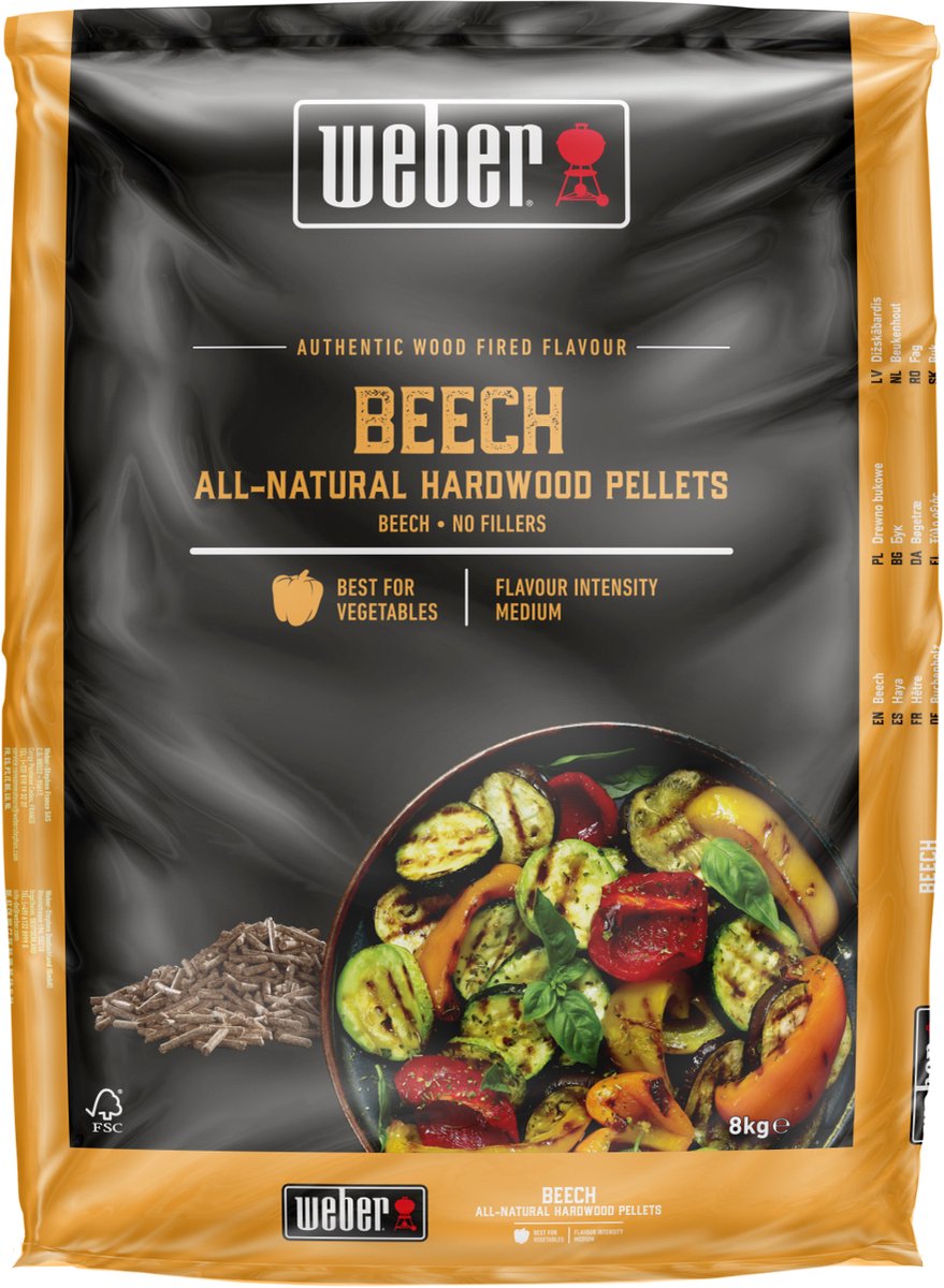 Weber - wood pellets beech 8 kg (zak)