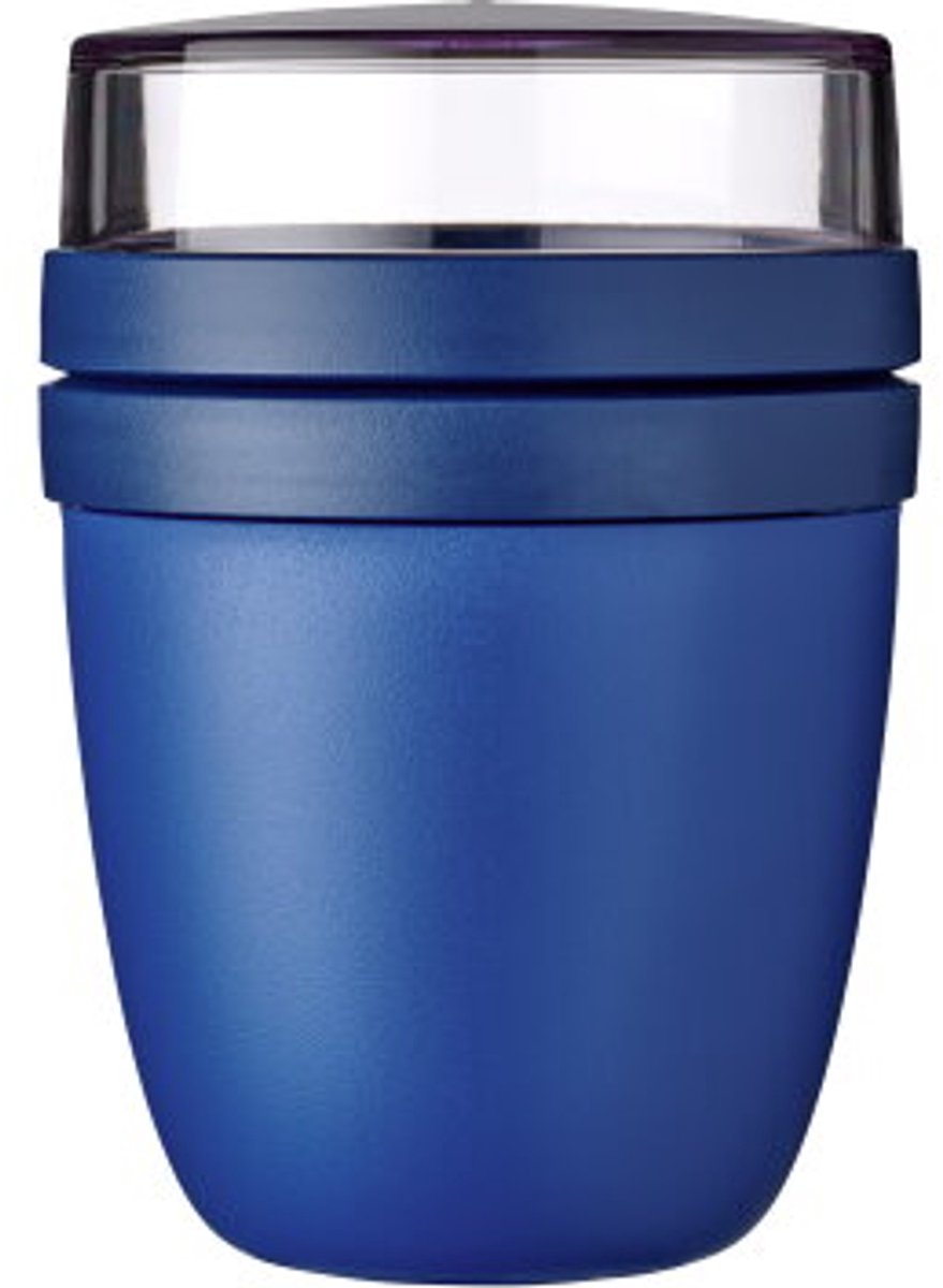 Mepal lunchpot ellipse - 500 ml - yoghurt en muesli beker to go - geschikt voor vriezer. magnetron en vaatwasser - vivid blue