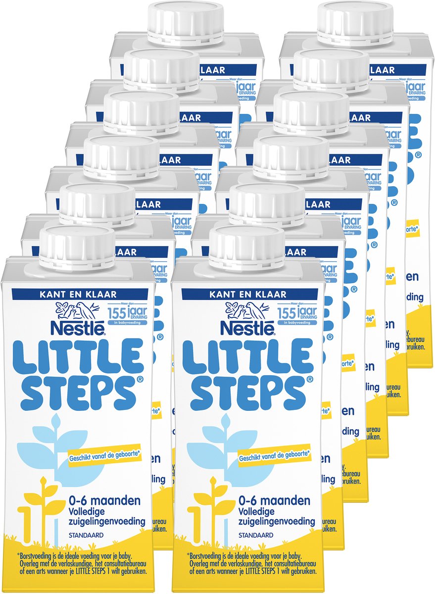Little steps® nestlé little steps 1 - 0-6 maanden - volledige zuigelingenvoeding - kant en klaar - 12x200ml