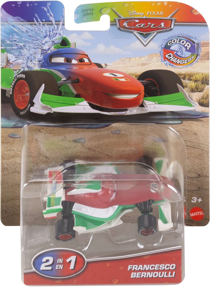 Disney pixar cars , colour changing auto, francesco bernoulli