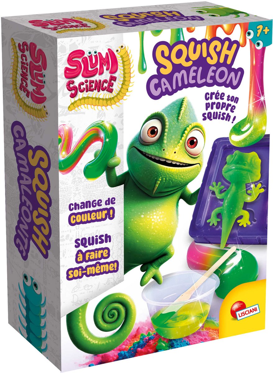 Lisciani slumi science pocket squish camaleonte ed. francese