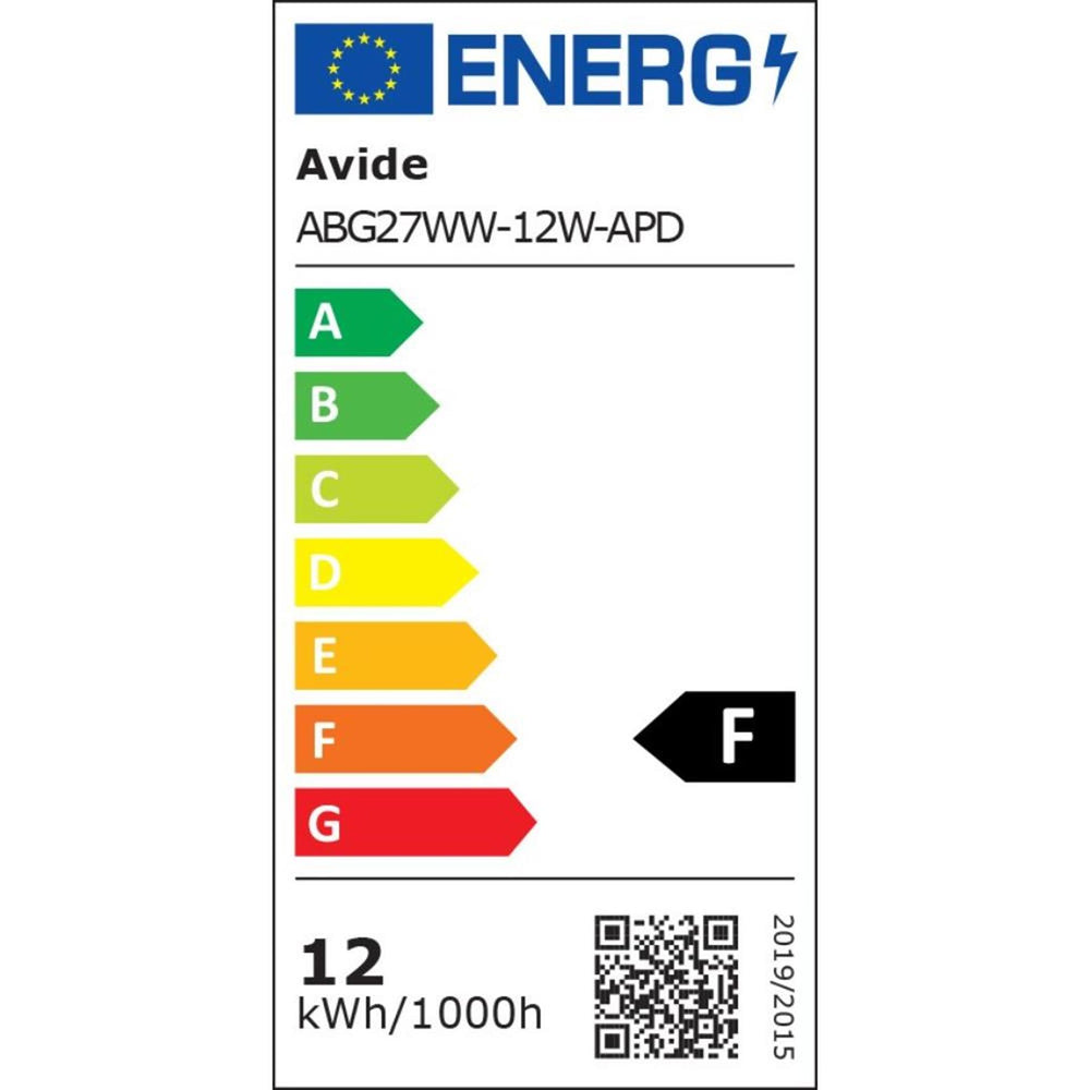 Avide led lamp e27 12w 3000k ww dimbaar