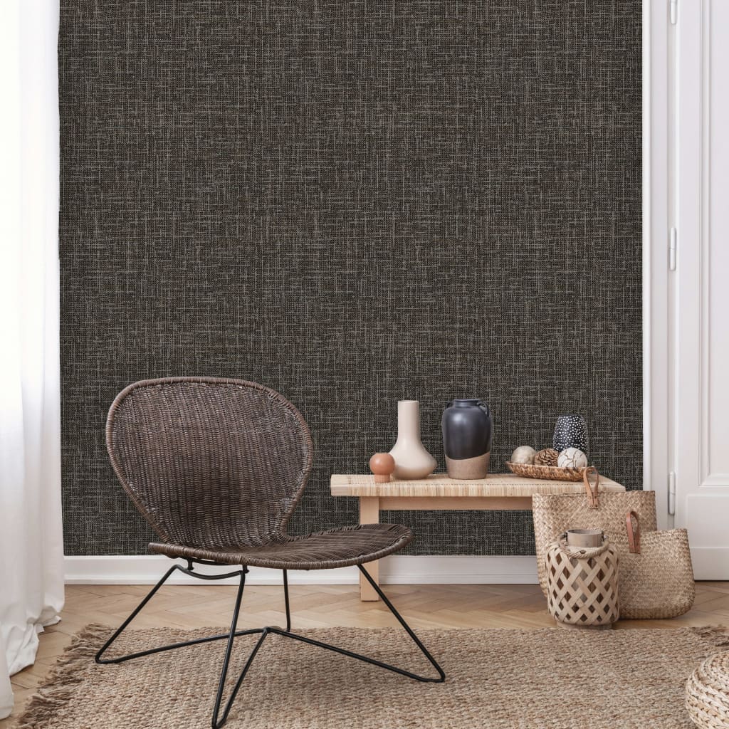 Dutch wallcoverings behang draad zwart