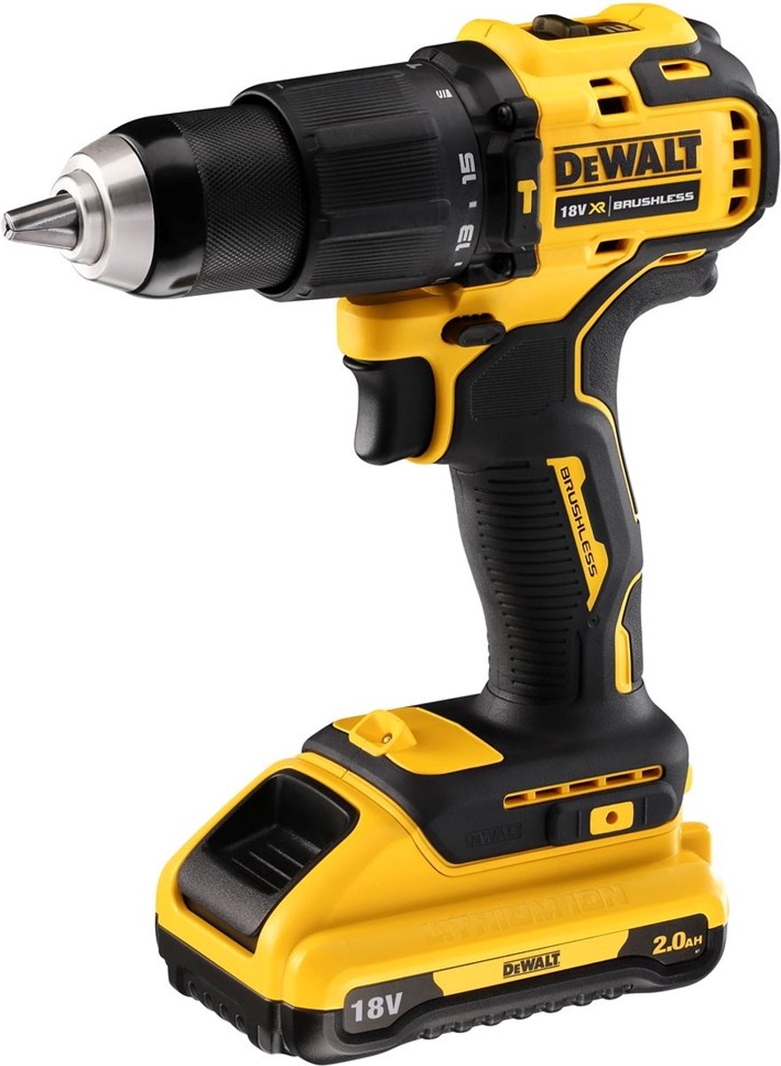Dewalt -dcd709d2t-qw-accu-klopboorschroefmachine-18v - 2 x 2 ah li-ion