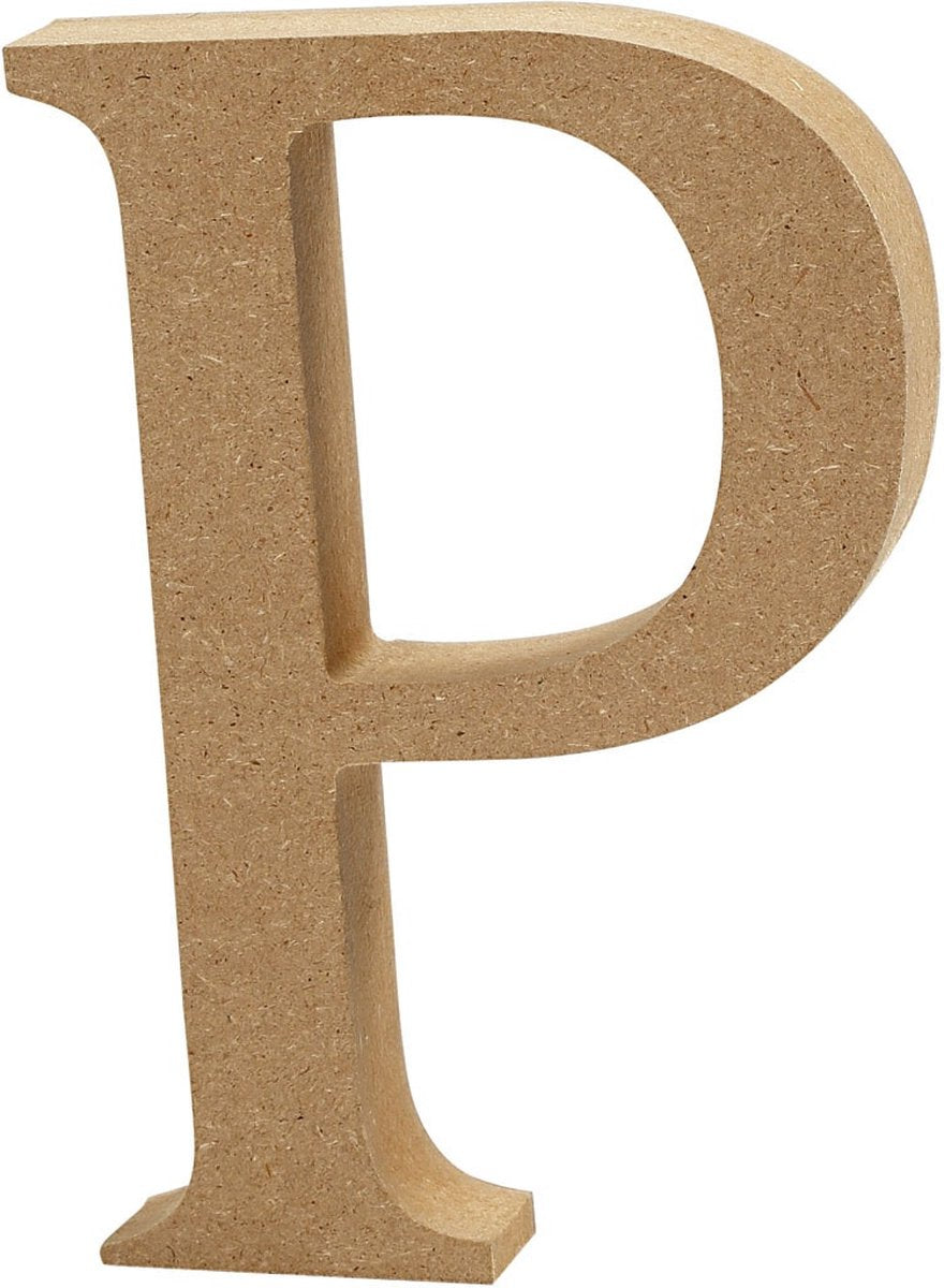 Creativ company letter p mdf 13cm, 1e.