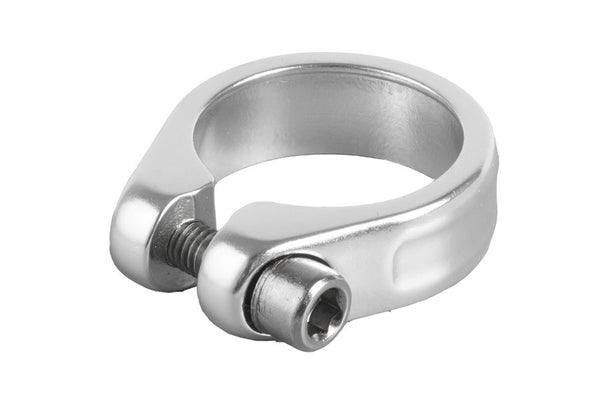 Hzb kalloy uno hex collier de tige de selle alu argent 28,6 mm