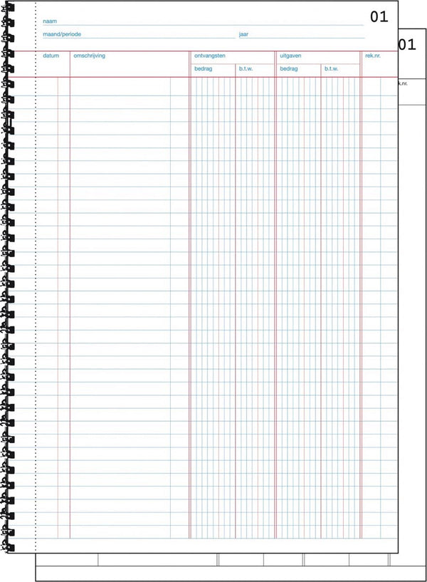 Sigel doorschrijfkasboek - expres - a4 - 2x50 vel - met btw kolom - si-30225
