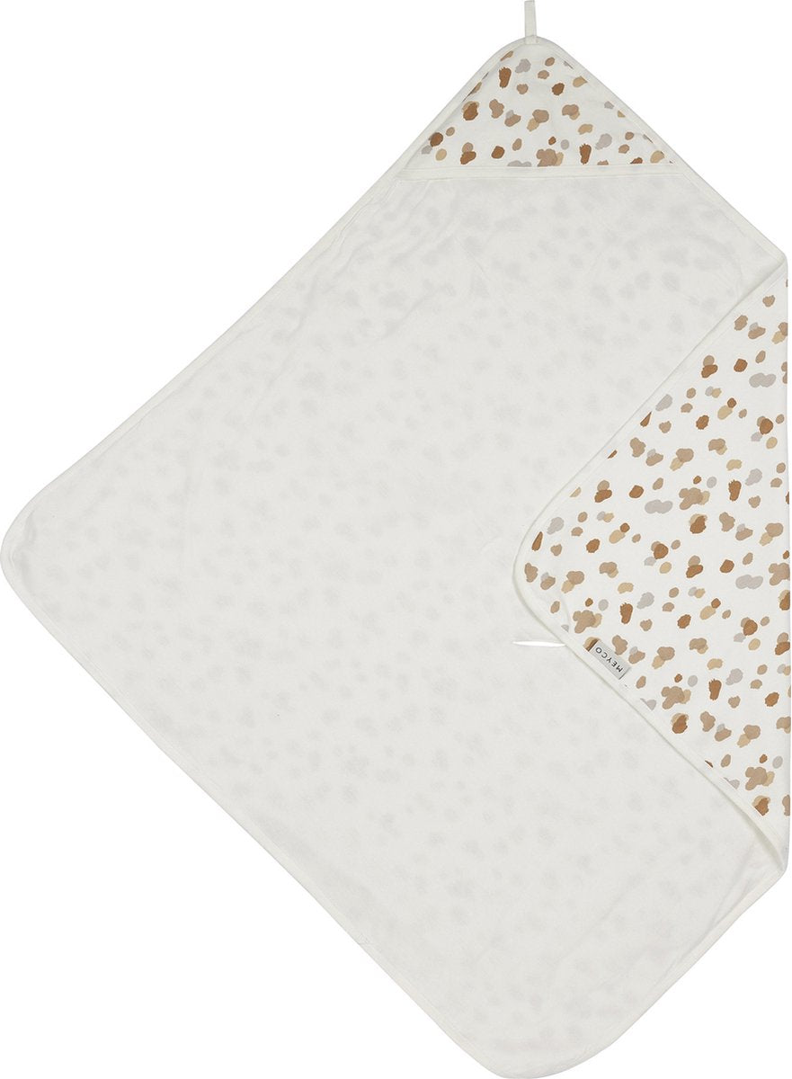 Meyco baby stains badcape - neutral - 90x90cm