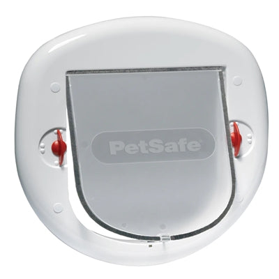 PetSafe Cat Flap Large Cat Small Dog 4-Way Locking White