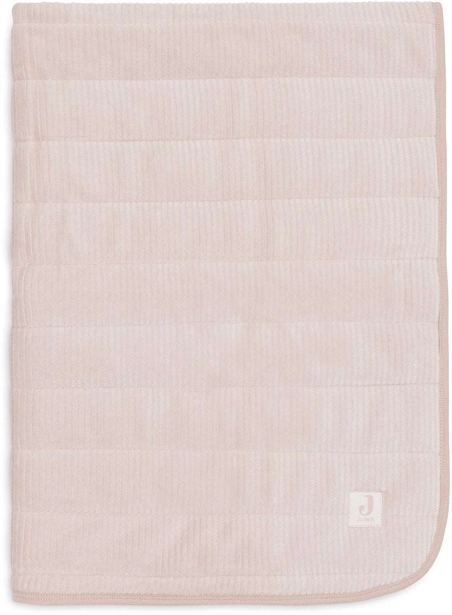 Jollein baby deken wieg - 75x100cm - velvet rib - wild rose