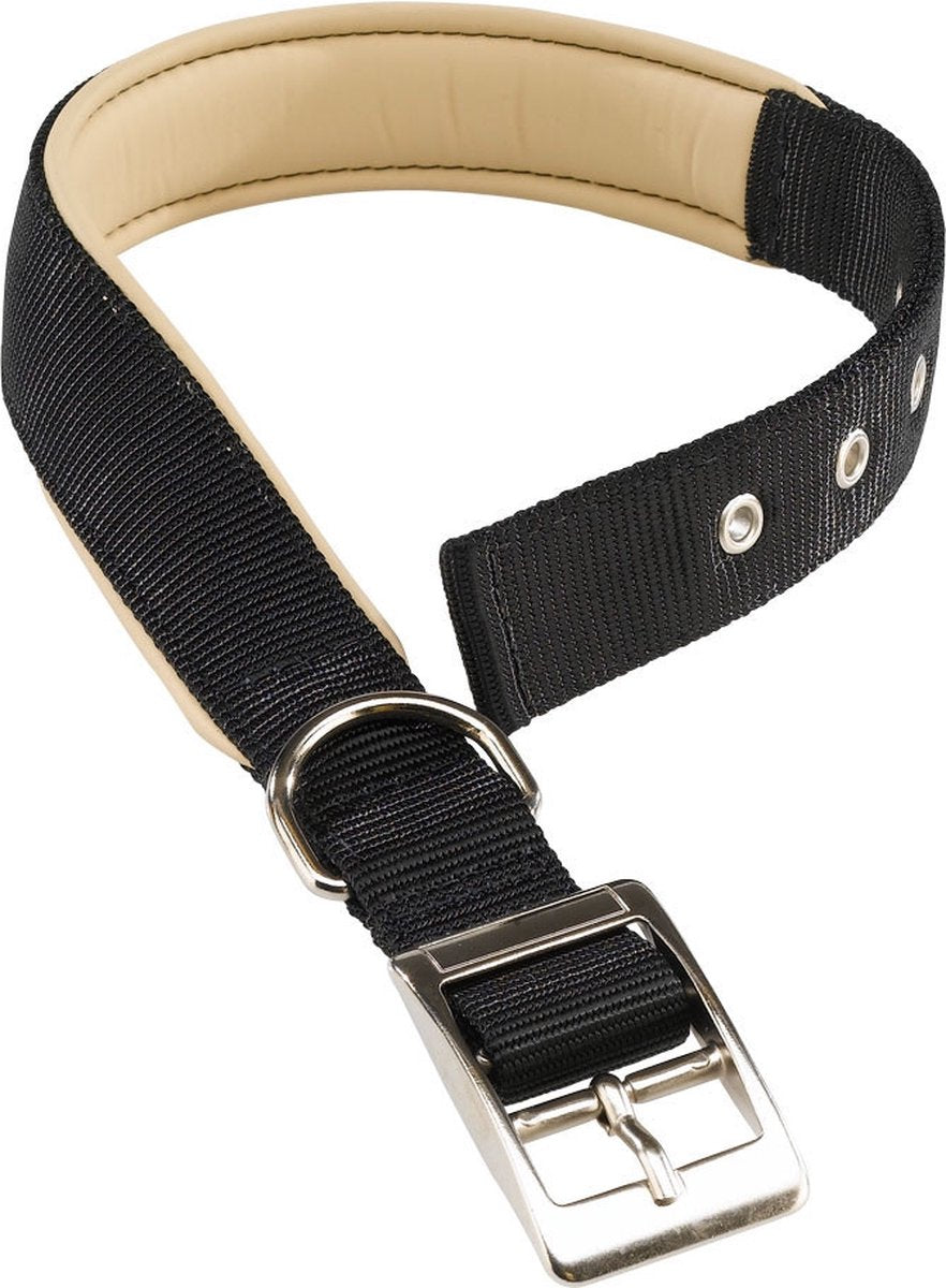 Ferplast hondenhalsband daytona 53 x 2,5 cm staal nylon zwart