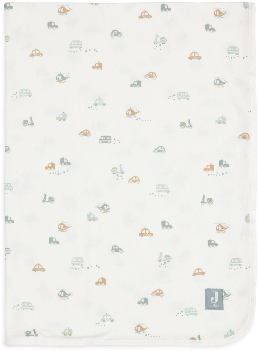 Jollein deken wieg jersey 75x100cm - wiegdekentje baby - on the go