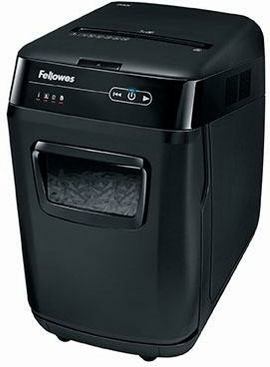 Fellowes automax 200c papierversnipperaar - automatisch - p-4 cross-cut shredder – stil - 200 vel - zwart