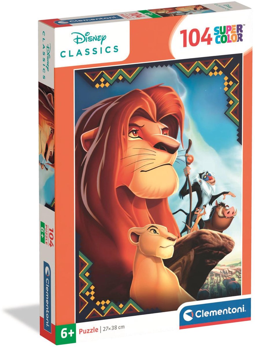 Clementoni legpuzzel disney lion king, 104st.