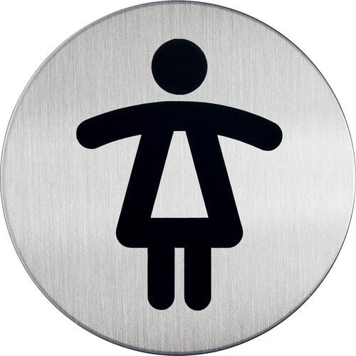 Pic infobord damestoilet durable edelstaal