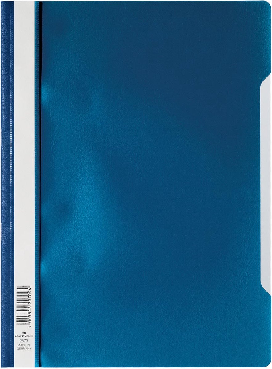 Durable snelhechtmap ft a4 donkerblauw 25 stuks