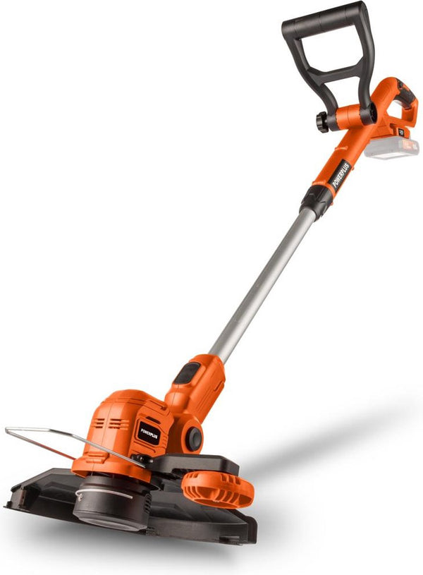 Powerplus dual power accu-grastrimmer powdpg75411 - 20 v en 260 mm ø, zonder accu en lader, 2-in-1 tuingereedschap als grastrimmer en kantensnijder voor uw tuin