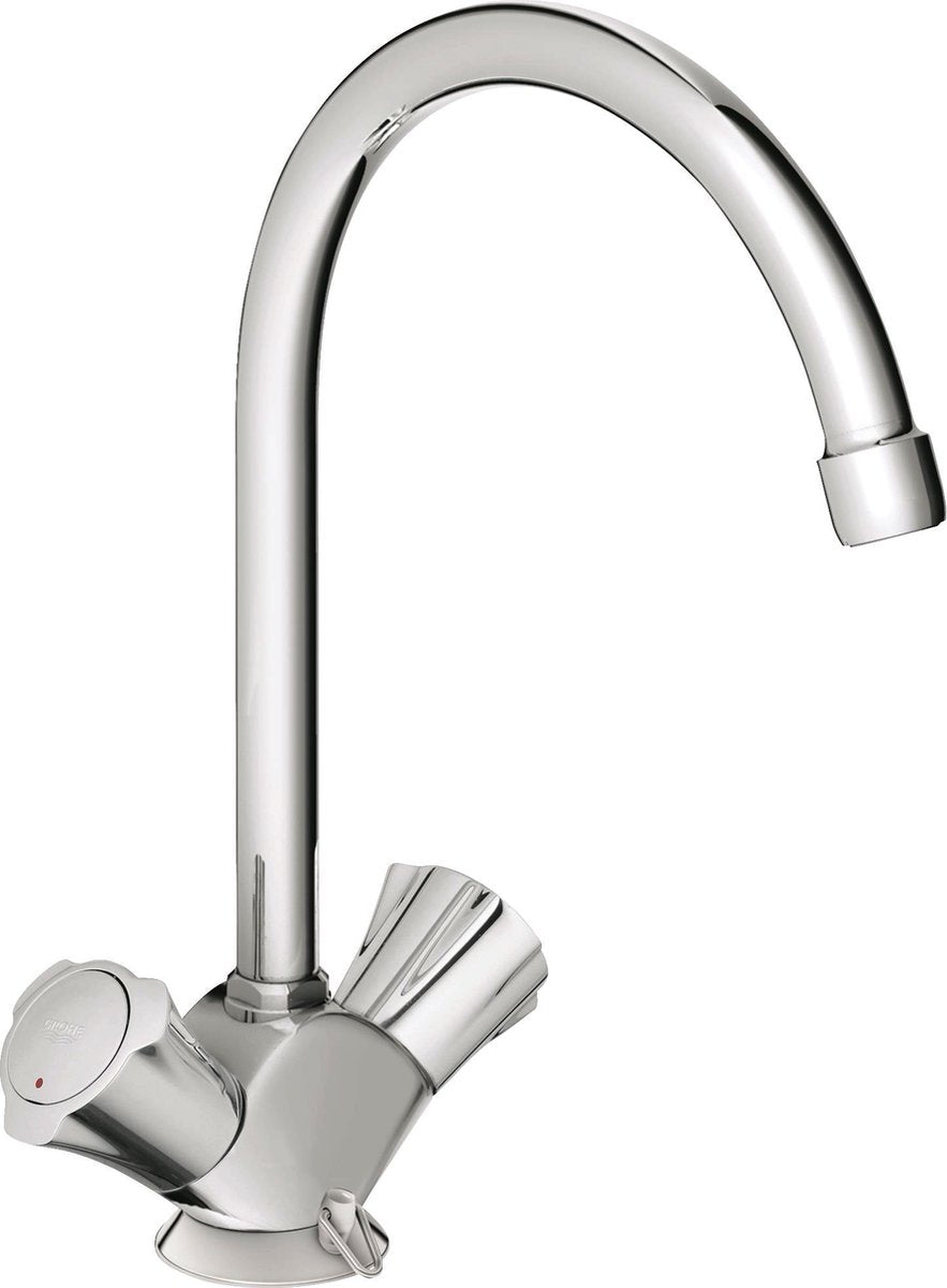 Grohe costa-l keukenkraan - hoge uitloop - chroom