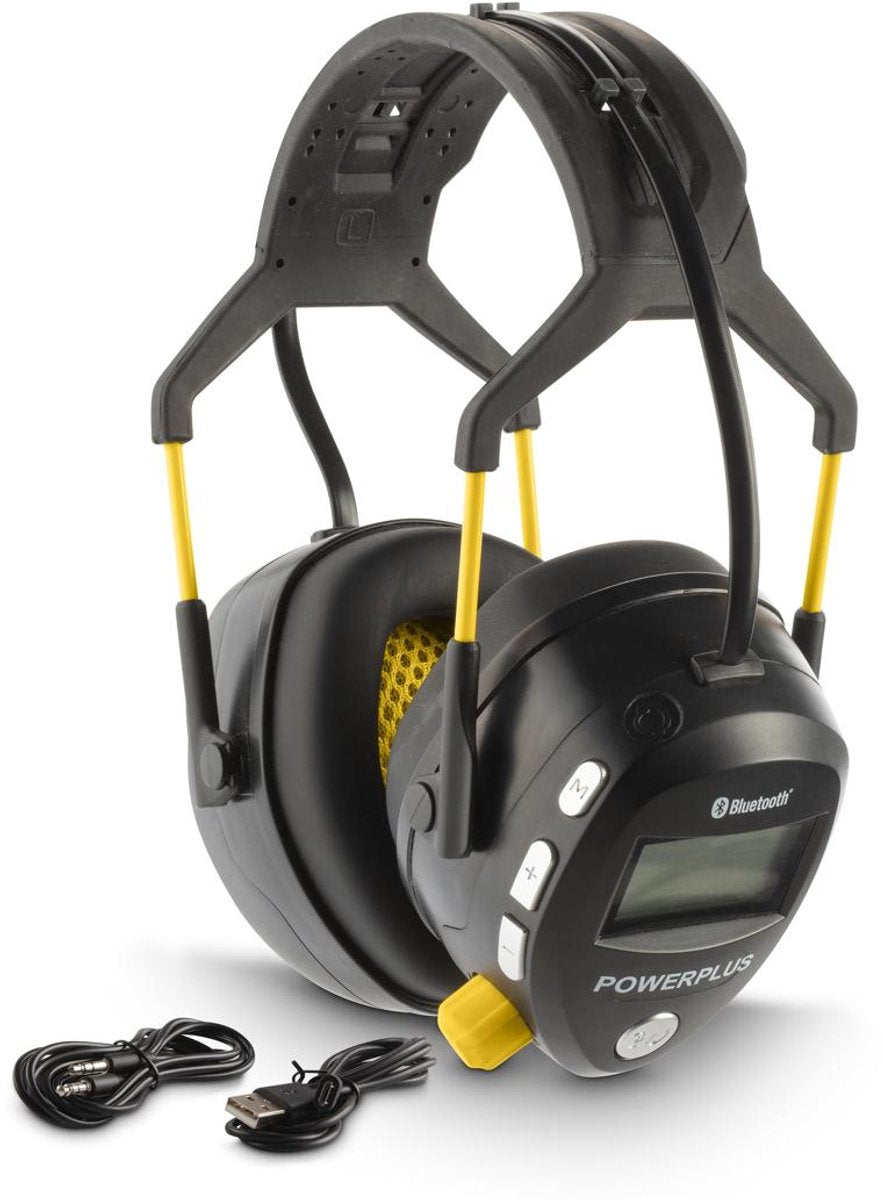 Powerplus oorbeschermers - gehoorbescherming powx8060 bluetooth en fm radio