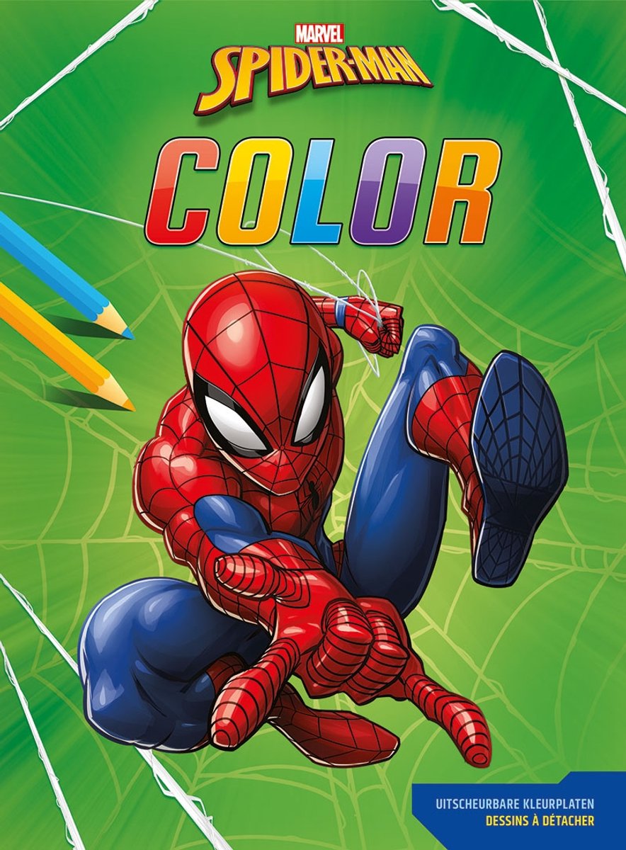 Deltas wonder spider-man kleur kleurblok