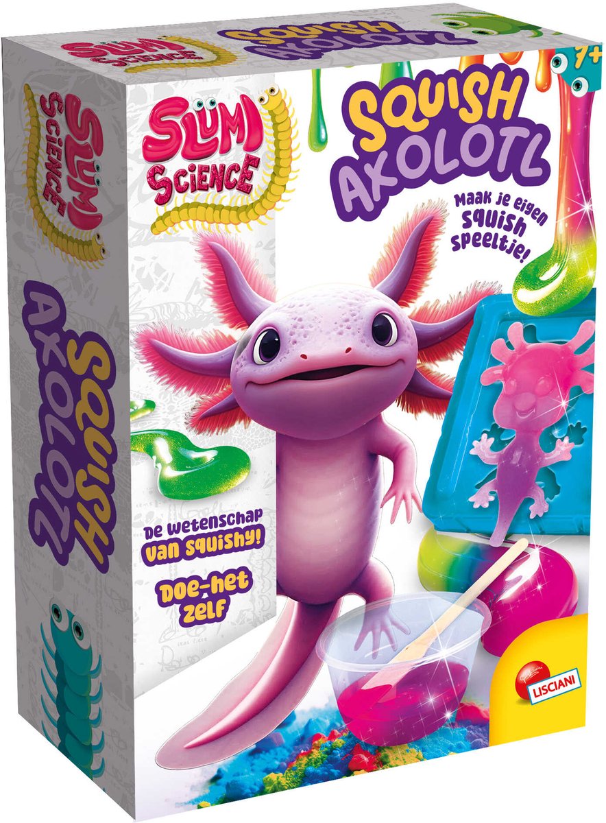 Lisciani slumi science pocket squish axolotl nl