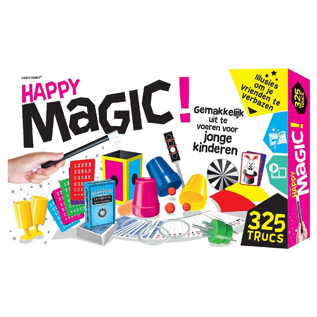 Hanky ​​Panky Toys Happy Goochelset met 325 Trucs