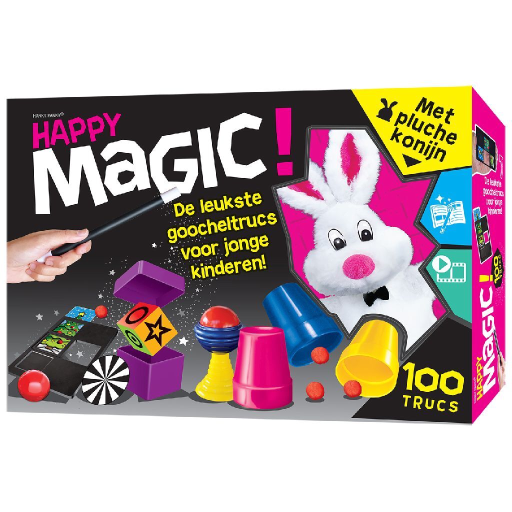 Hanky ​​Panky Toys Happy 100 Trucs + Pluche Konijn