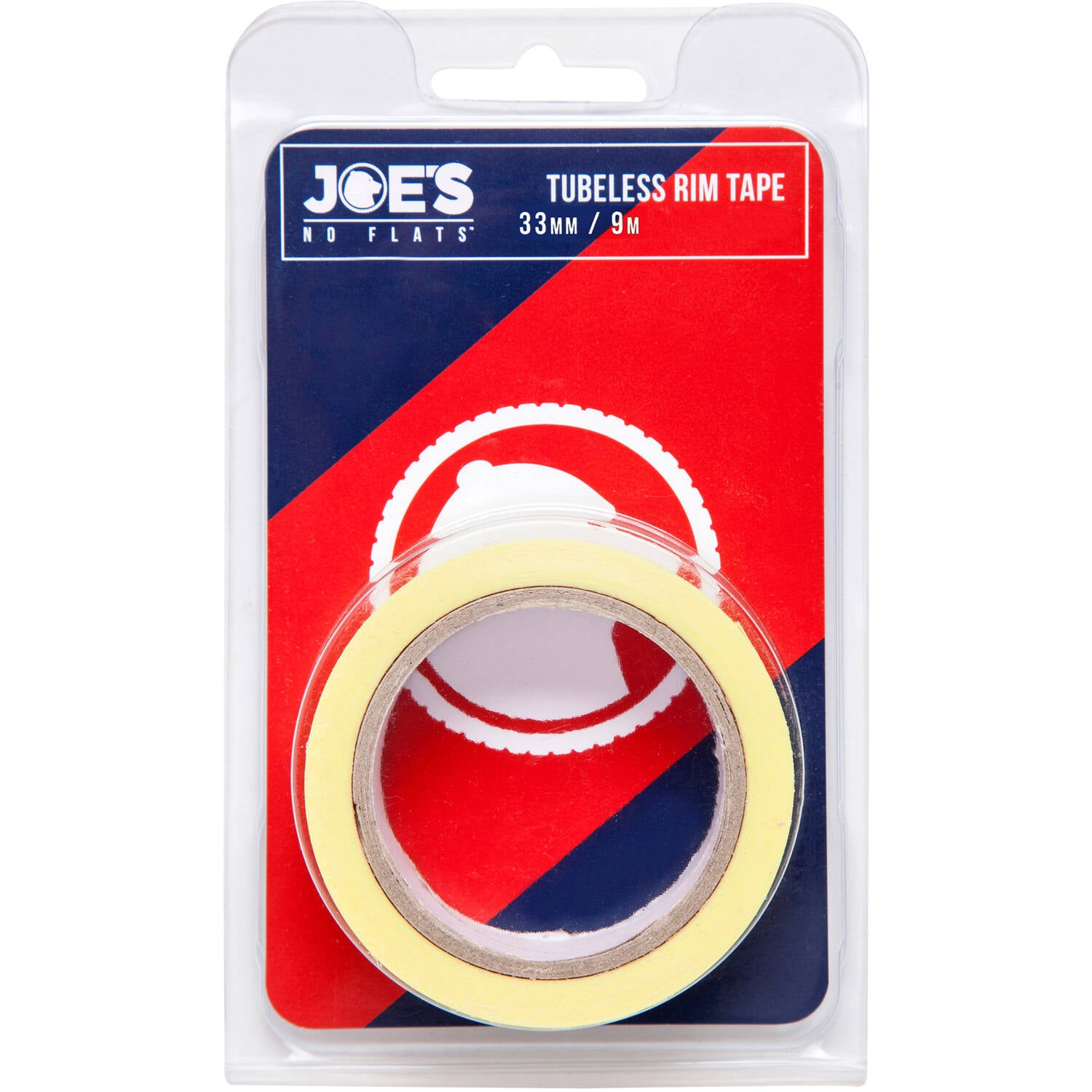 Joe's no flats - fond de jante tubeless jaune 33mm x 9m