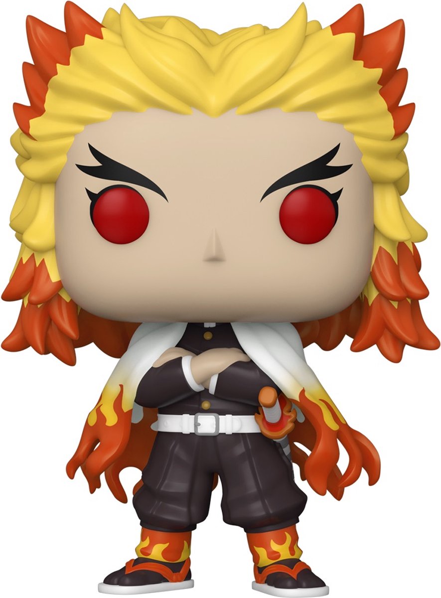 Funko demon slayer: kimetsu no yaiba - pop! animation rengoku 9 cm verzamelfiguur - multicolours