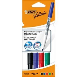 Bic whiteboard-marker 1741 velleda kunststofhouder breed 1,5 mm assorti rond