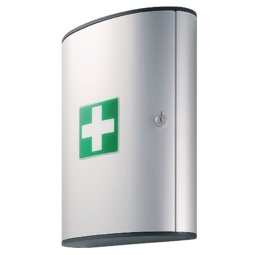 Eerste hulp verbandkast durable 1974-23 30x11.8x40cm aluminium zilver