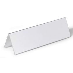 Abi tafelnaambord durable 8052 pvc 297x105mm dubbelzijdig beschrijfbaar