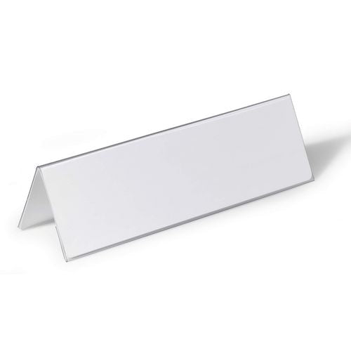 Abi tafelnaambord durable 8052 pvc 297x105mm dubbelzijdig beschrijfbaar
