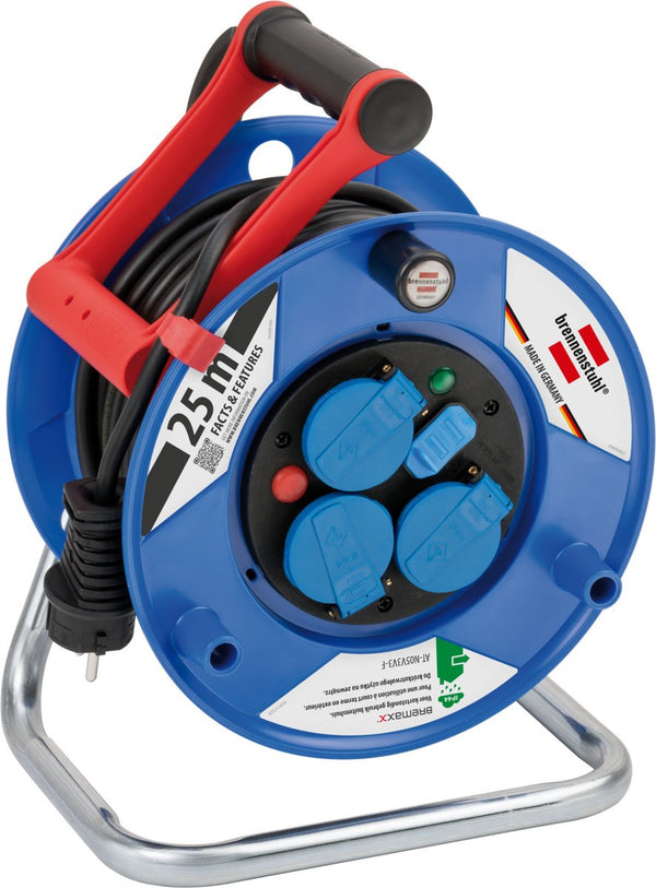 Brennenstuhl garant kabelhaspel ip44 met usb 25m n05v3v3-f 3g1,5 penaarde