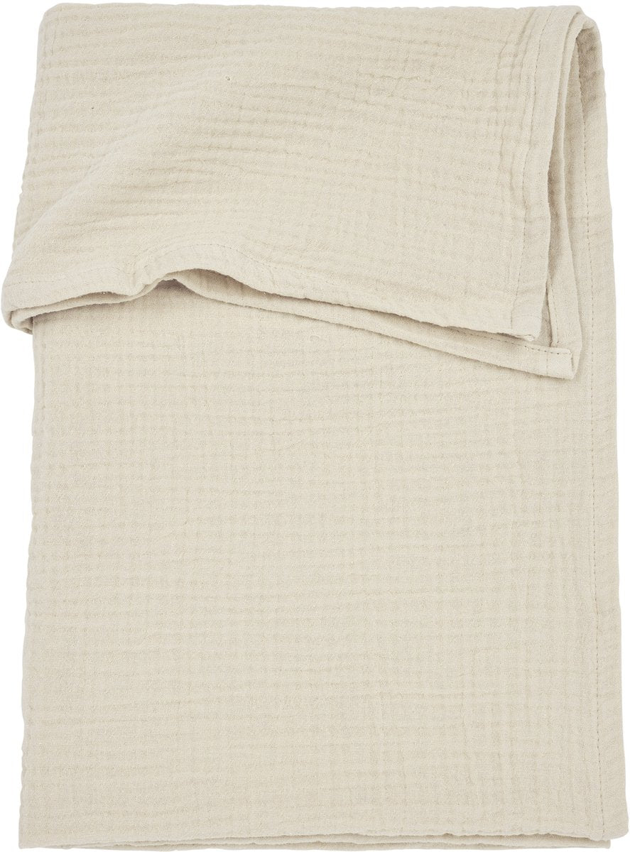 Meyco baby uni wieglaken - pre-washed hydrofiel - soft sand - 75x100cm - 0.3 tog