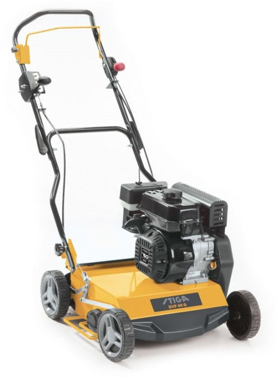 Stiga verticuteermachine svp 40 g benzine 4000w 116 cm geel