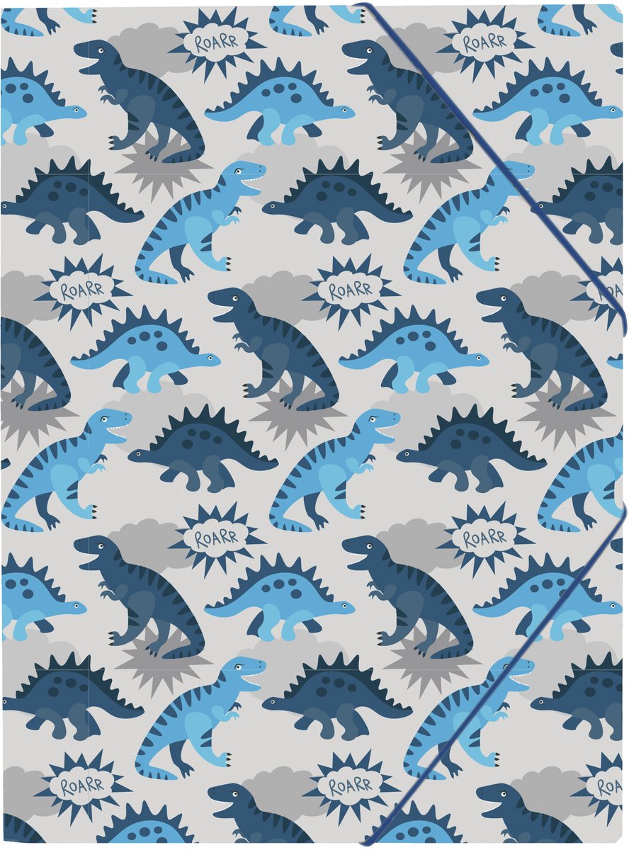 Ancor elastomap b'log dino a4 met elastiek en 3 flappen - an-128956
