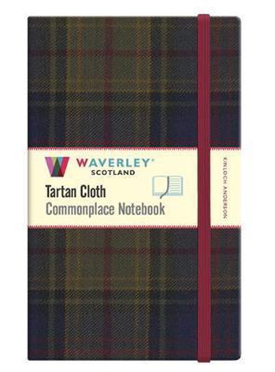 Kinloch anderson: waverley scotland genuine tartan cloth commonplace notebook