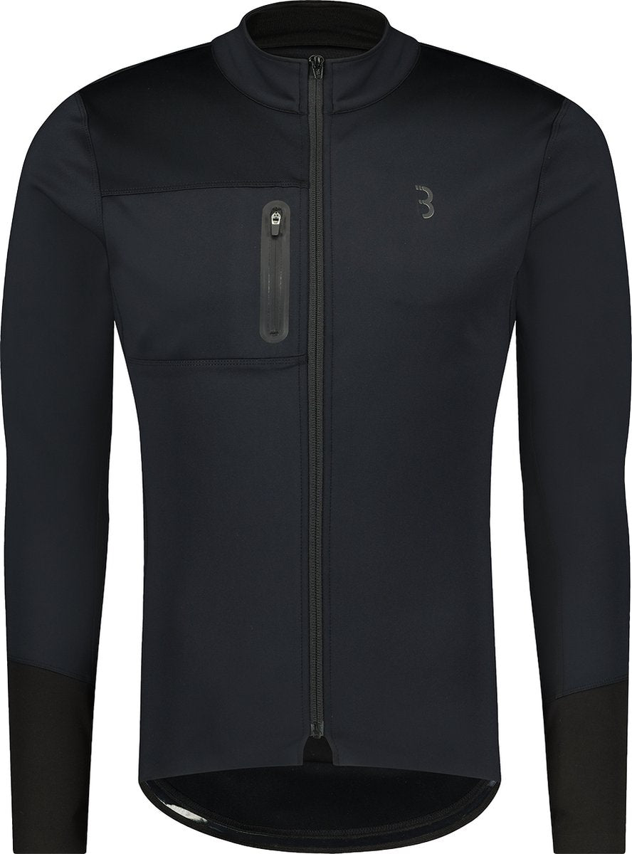 Bbb cycling coldguard fietsjack - winterjas - winddicht en waterafstotend - racefiets kleding - zwart - maat l - bbw-456