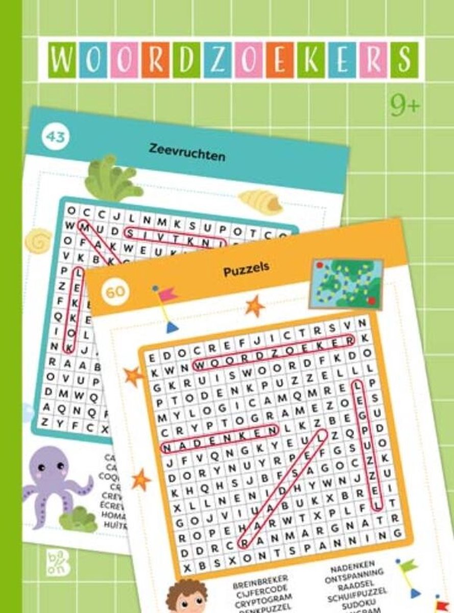 Puzzelboeken 1 - woordzoekers 9+